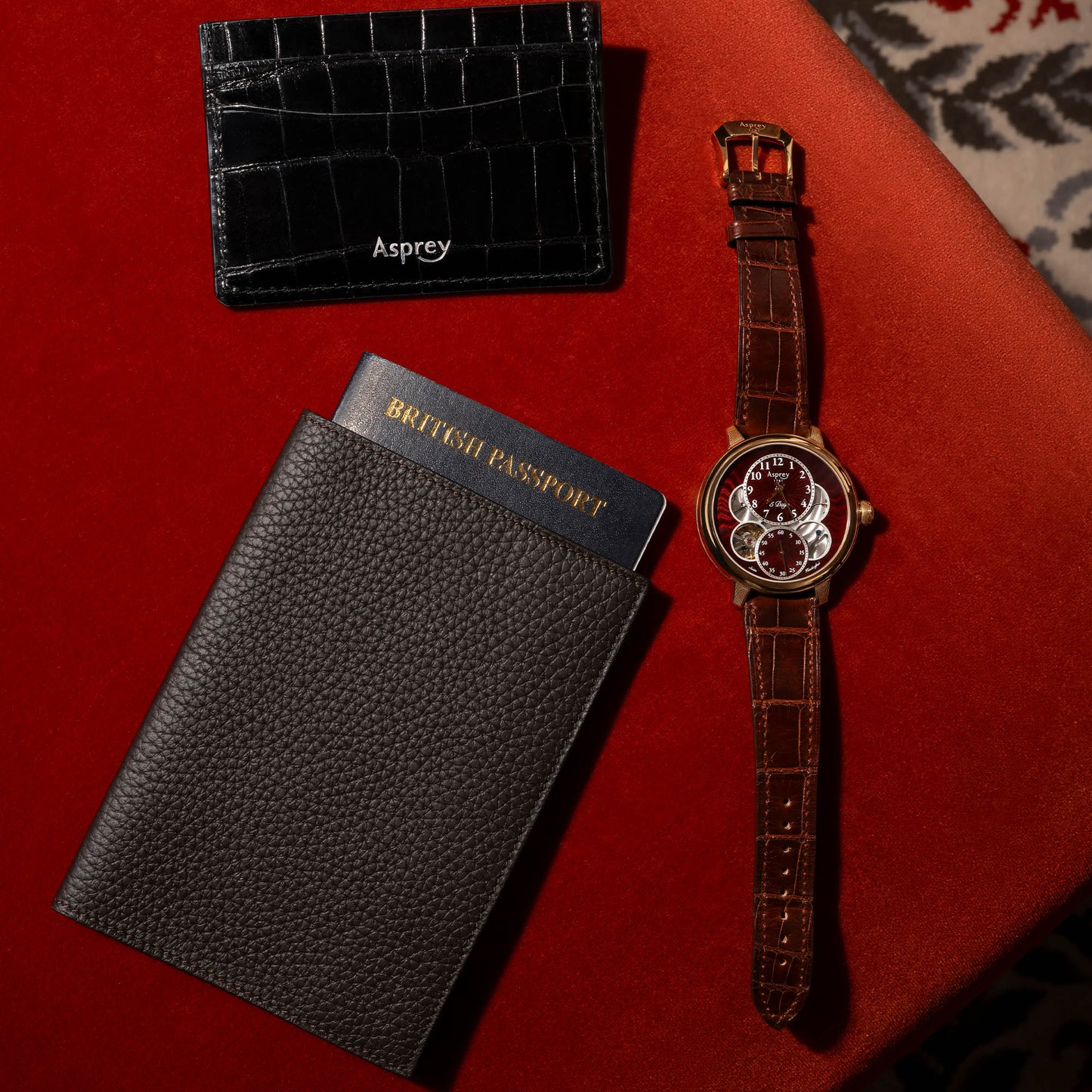 GMT Passport Case in Soft Grain Leather