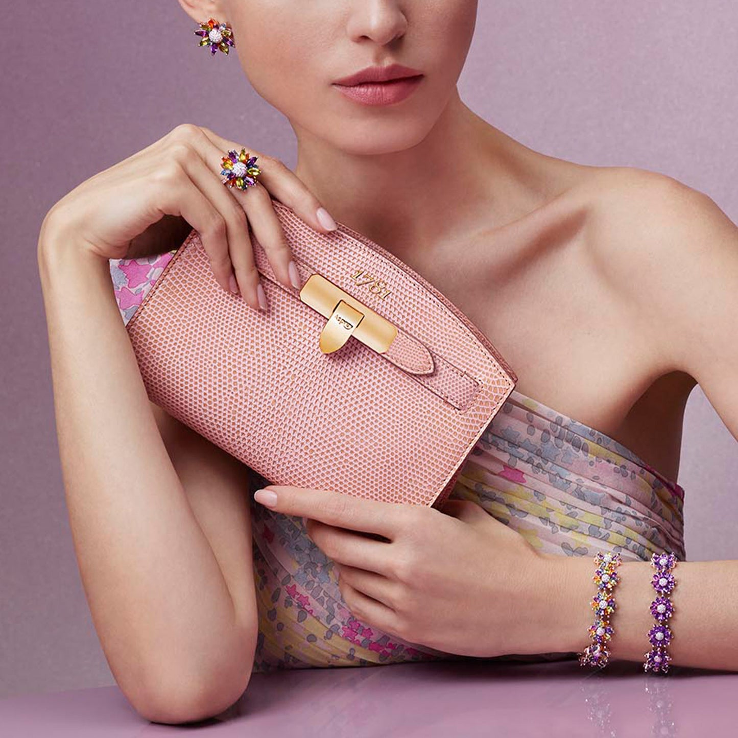 1781 Pochette Handbag in Lizard