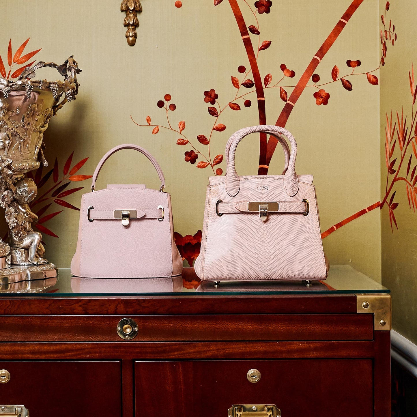 1781 Bucket Mini Handbag in Soft Grain Leather & Nubuck