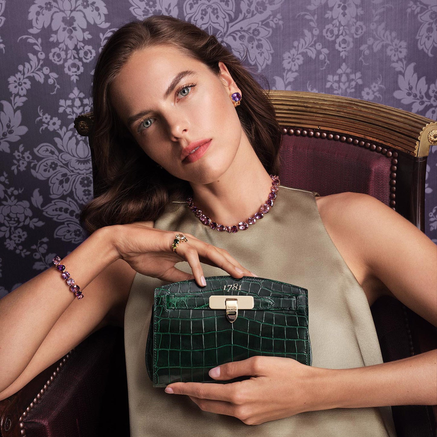 1781 Pochette Handbag in Crocodile