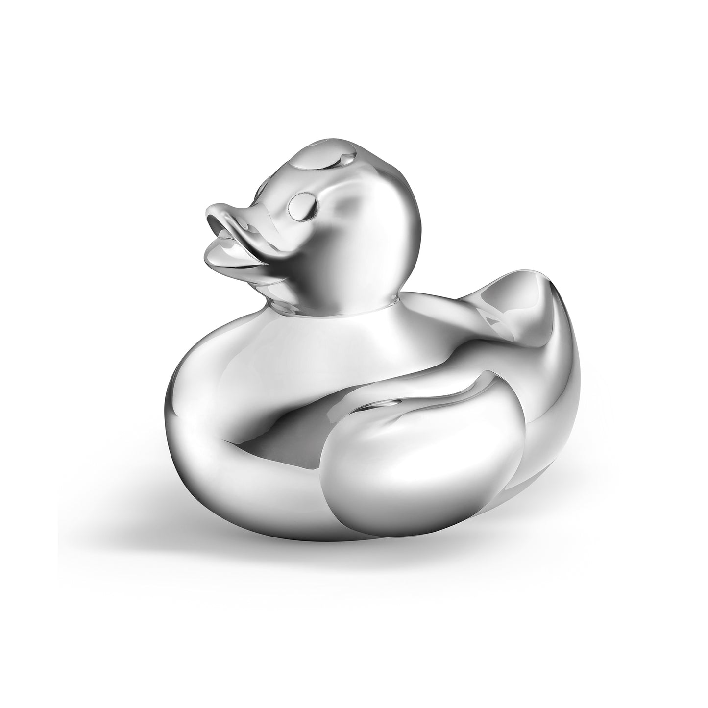 Rubber Ducky Money Bank in Sterling Silver