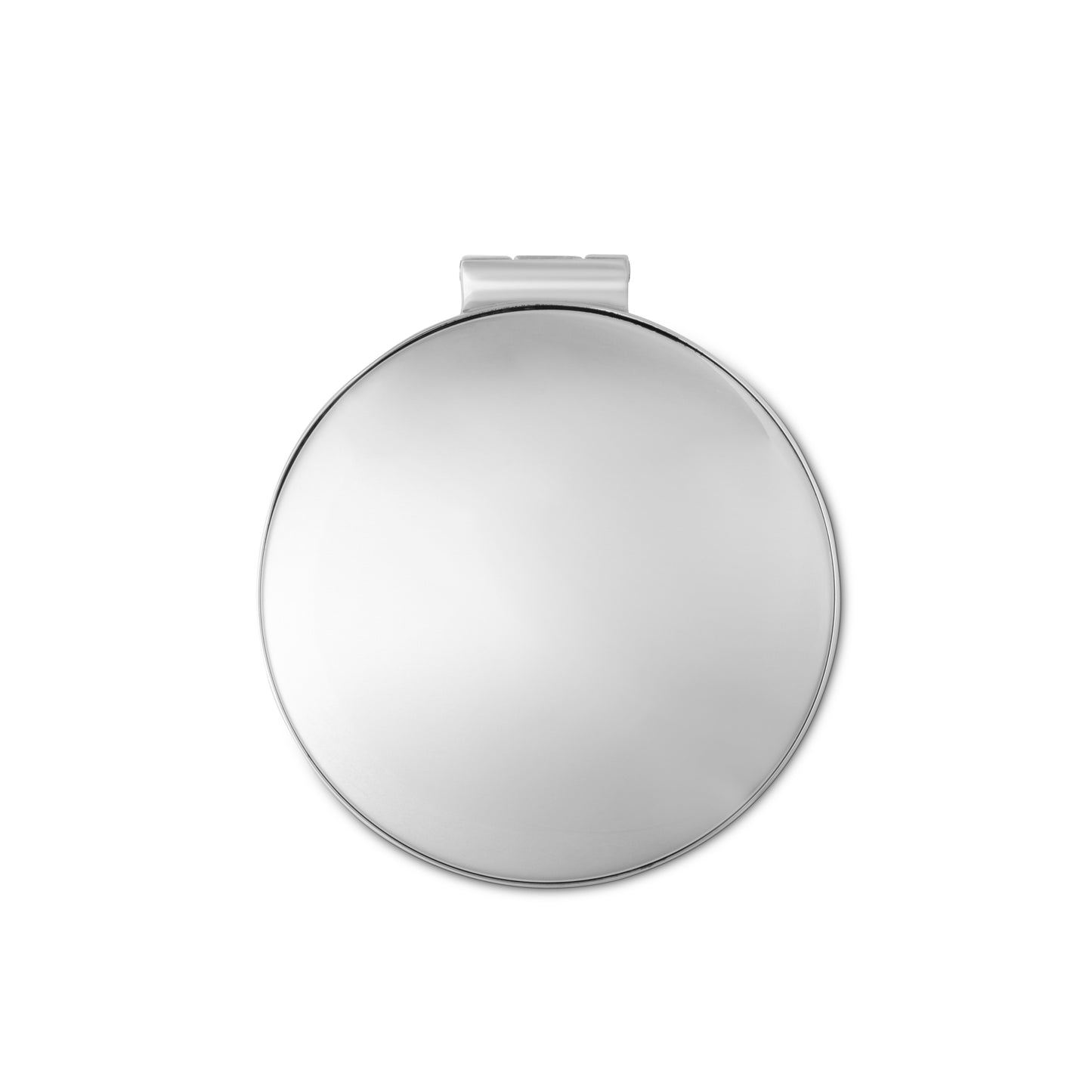 Small Double Pocket Makeup Mirror in Sterling Silver
