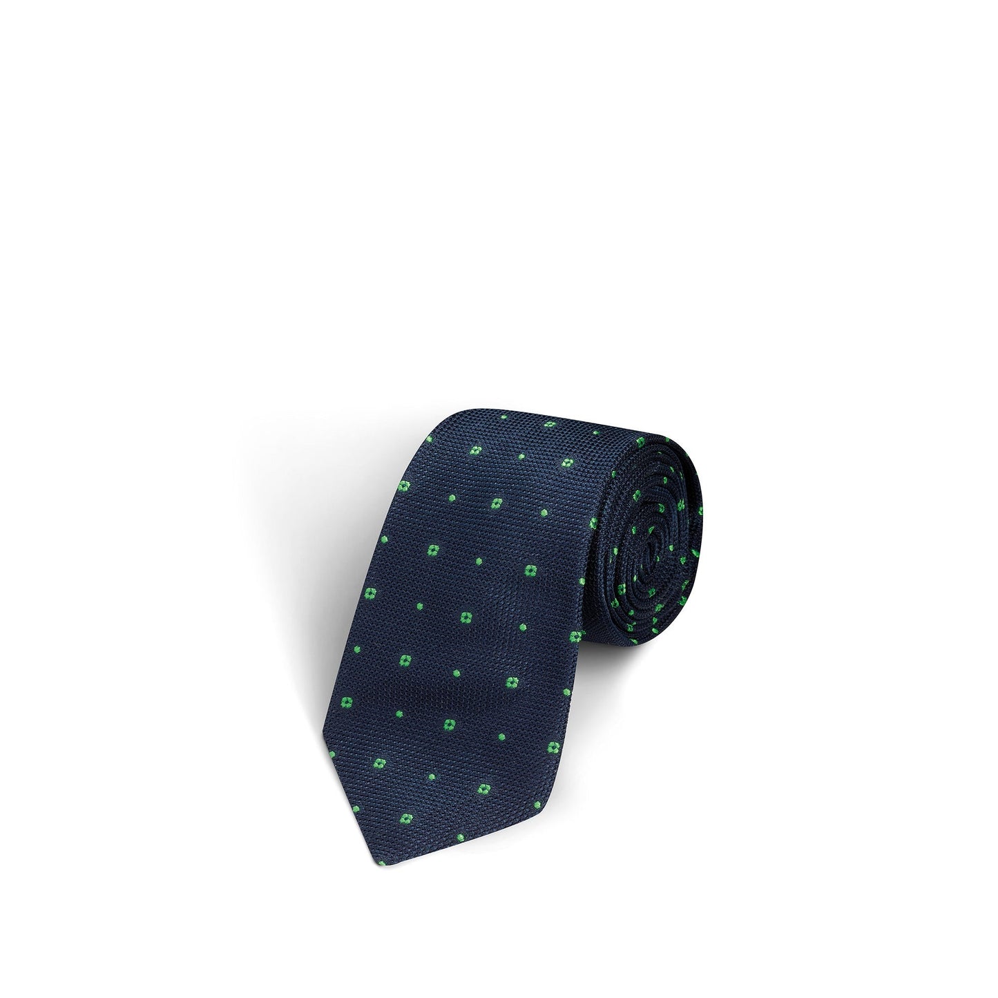 Flower and Dot Silk Tie