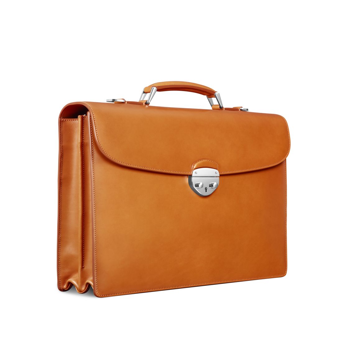 Hanover 2 Briefcase in Saddle Leather
