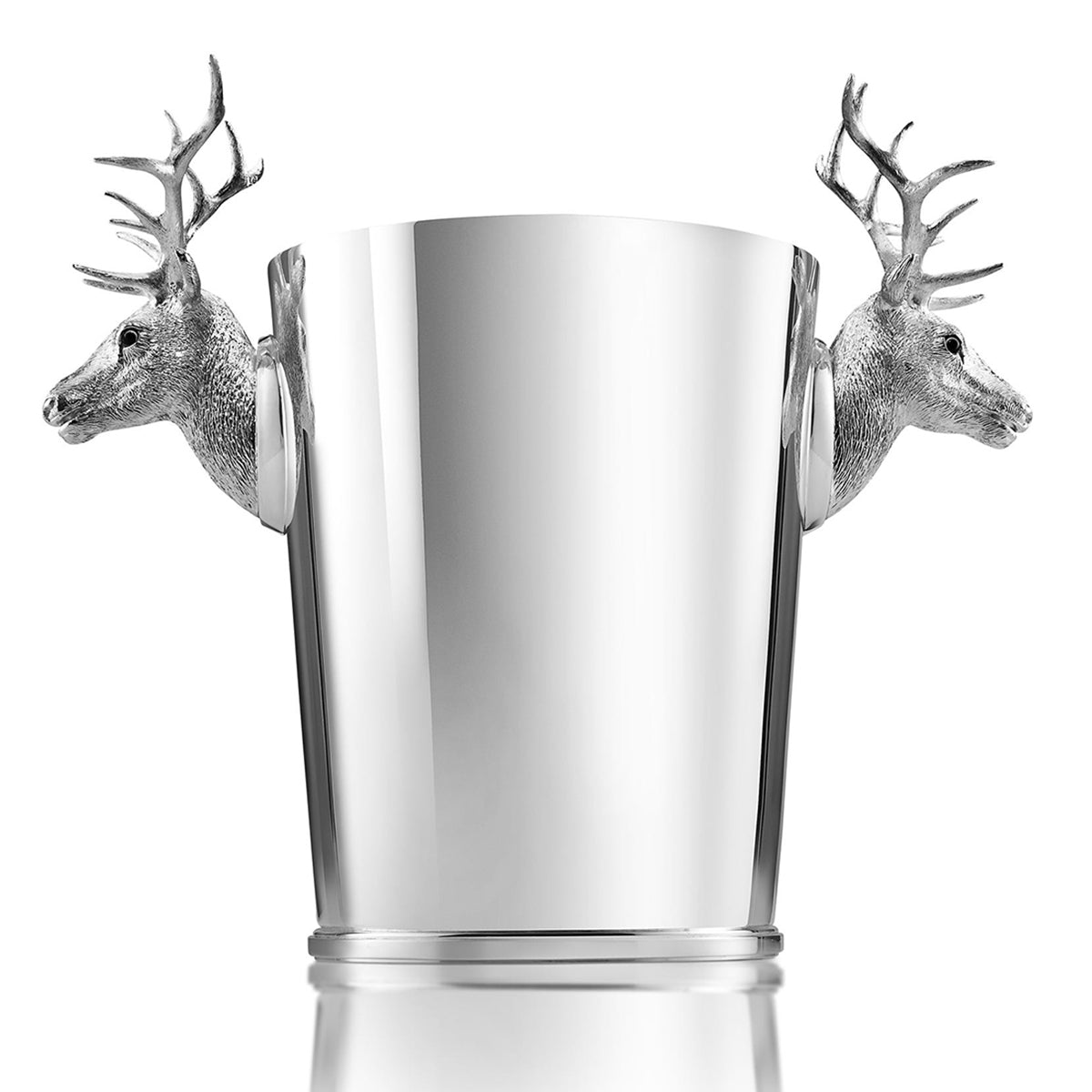 Stag Champagne Cooler in Sterling Silver