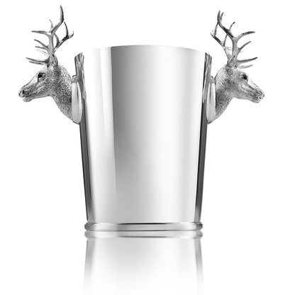 Stag Champagne Cooler in Sterling Silver
