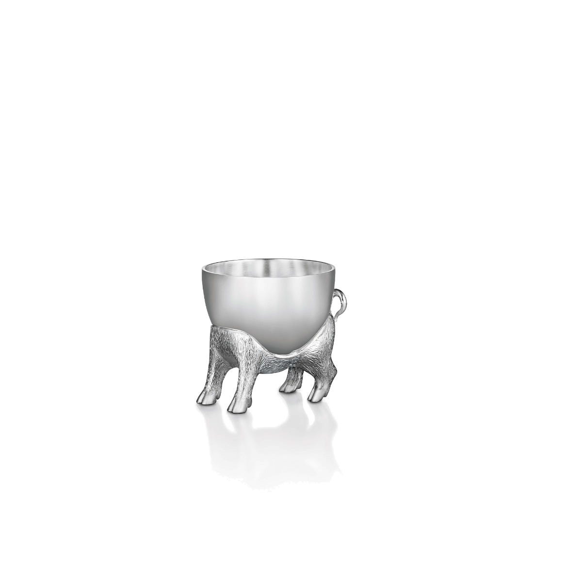 Piglet Egg Cup in Sterling Silver
