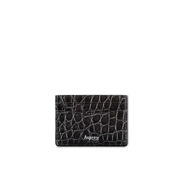 Bond Street Slip Card Holder in Crocodile | Asprey London