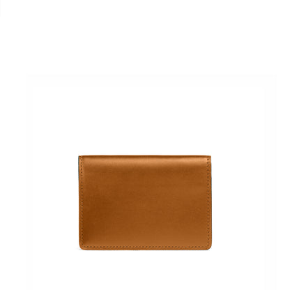 Hanover Flat Card Holder in Saddle Leather
