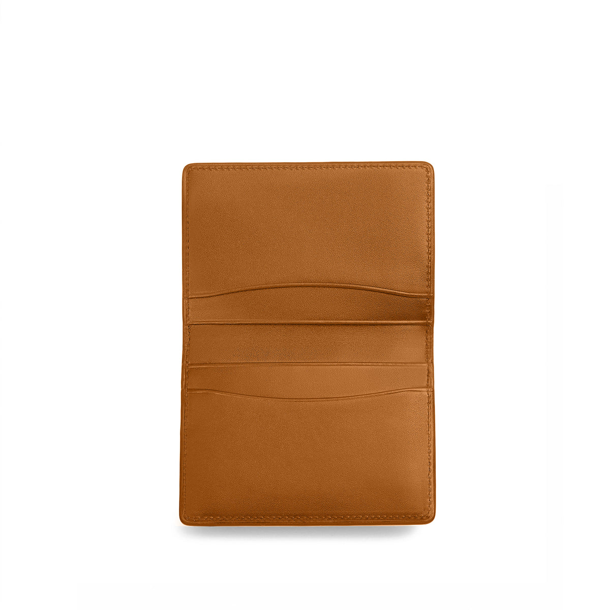 Hanover Flat Card Holder in Saddle Leather