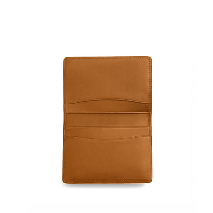 Hanover Flat Card Holder in Saddle Leather