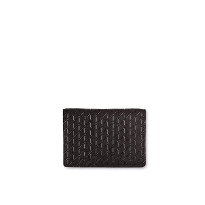 Card Holder in Crosshatch Leather