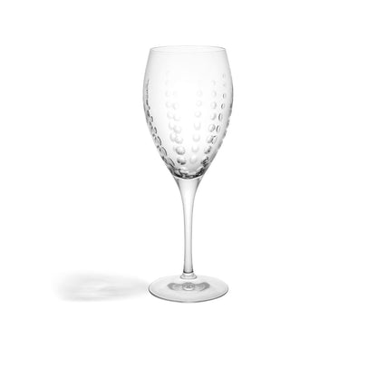 Bubbles White Wine Glass