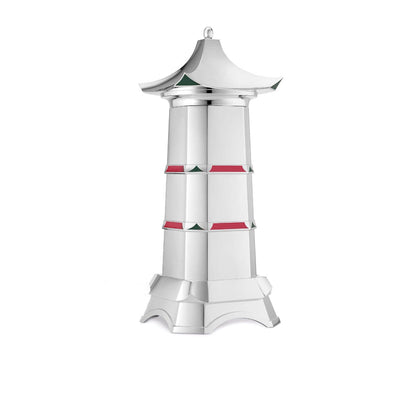 Pagoda Cocktail Shaker in Sterling Silver