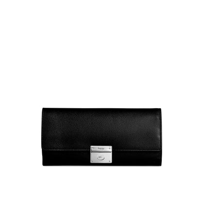 Leigh Jewellery Roll in Pebble Grain Leather