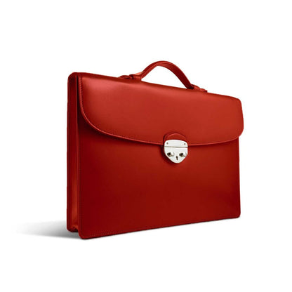 Hanover 1 Briefcase in Saddle Leather