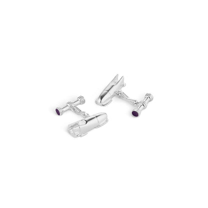 Bobsleigh Cufflinks in Sterling Silver