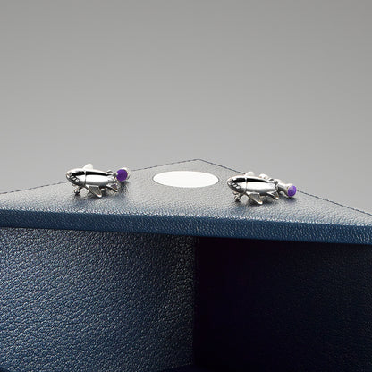 Airplane Cufflinks in Sterling Silver