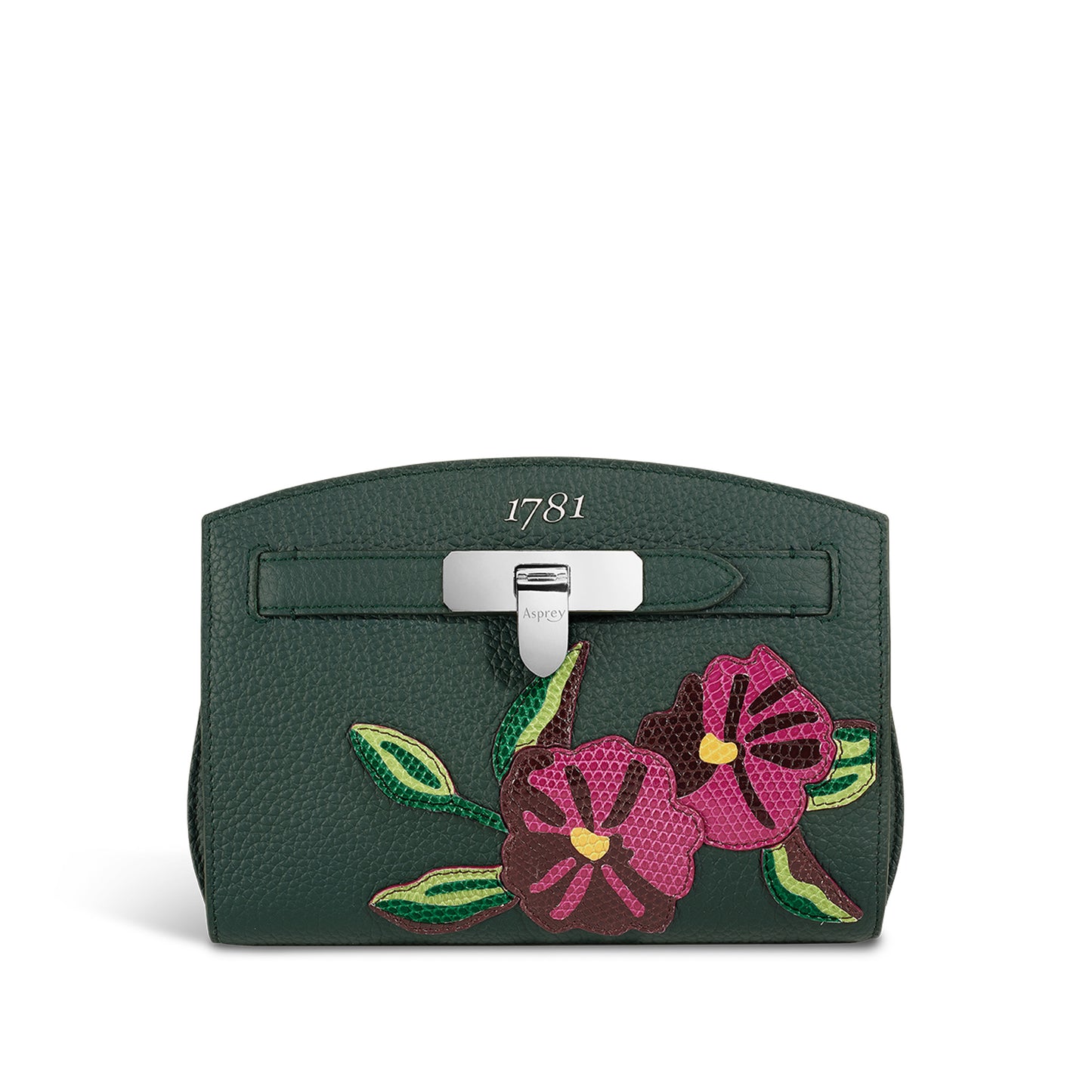 1781 Floral Pochette Handbag in Soft Grain Leather