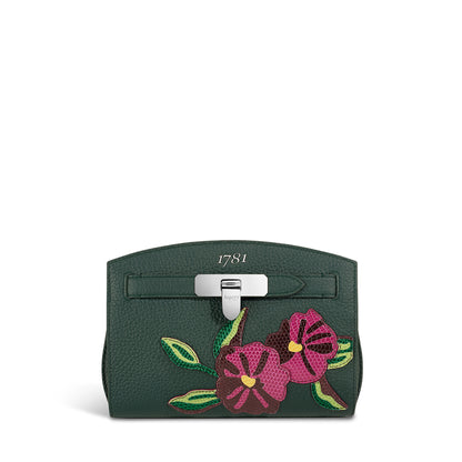 1781 Floral Pochette Handbag in Soft Grain Leather