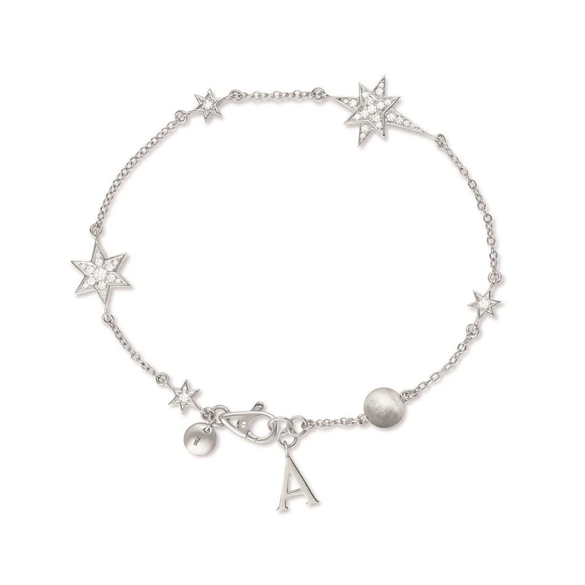 Cosmic Stargazer Bracelet in 18ct White Gold with Diamonds