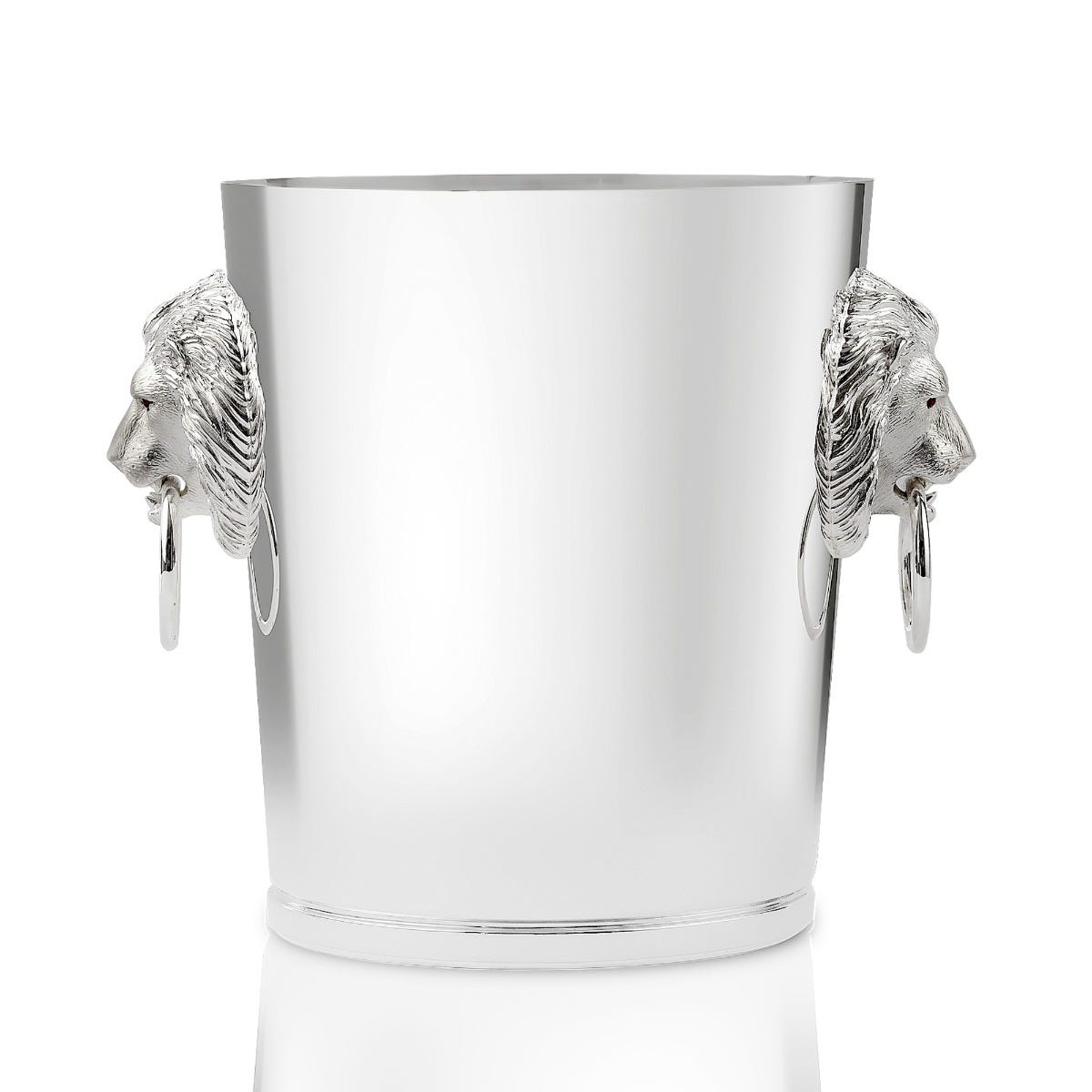 Lion Champagne Cooler in Sterling Silver