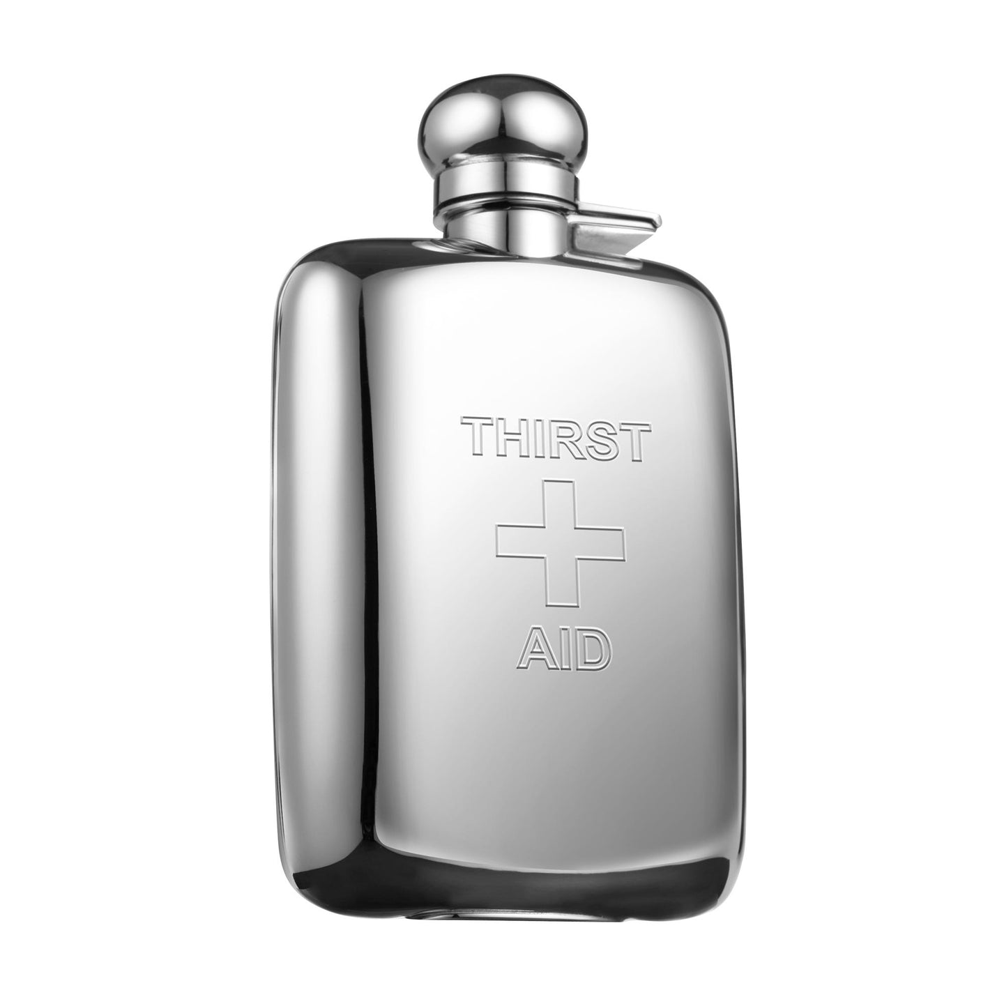 Classic Thirst Aid Hip Flask in Sterling Silver