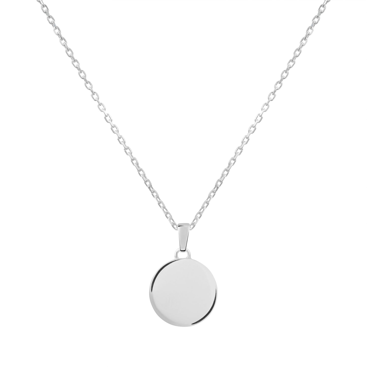 167 Button Pendant in Sterling Silver