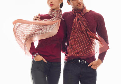 Geometric A Stole in Cashmere
