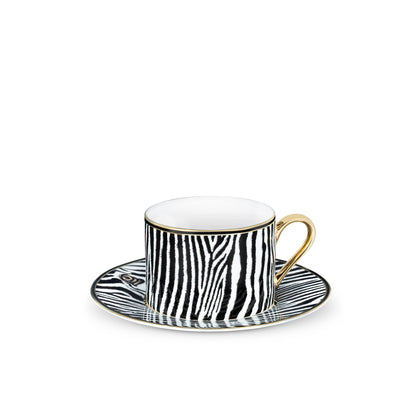 Zebra Tea Cup and Saucer