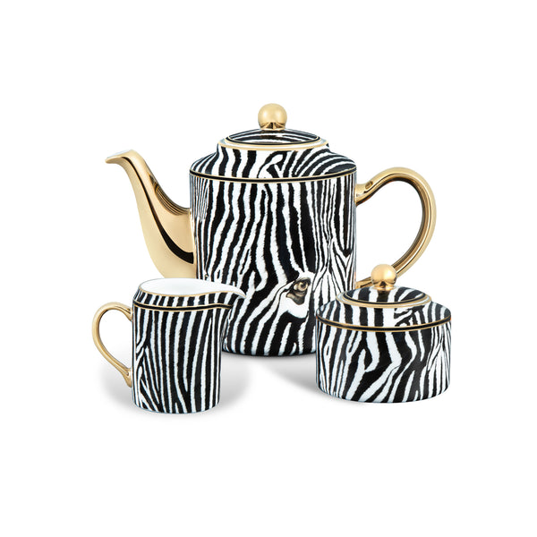 Zebra Tea & Coffee Set | Asprey London