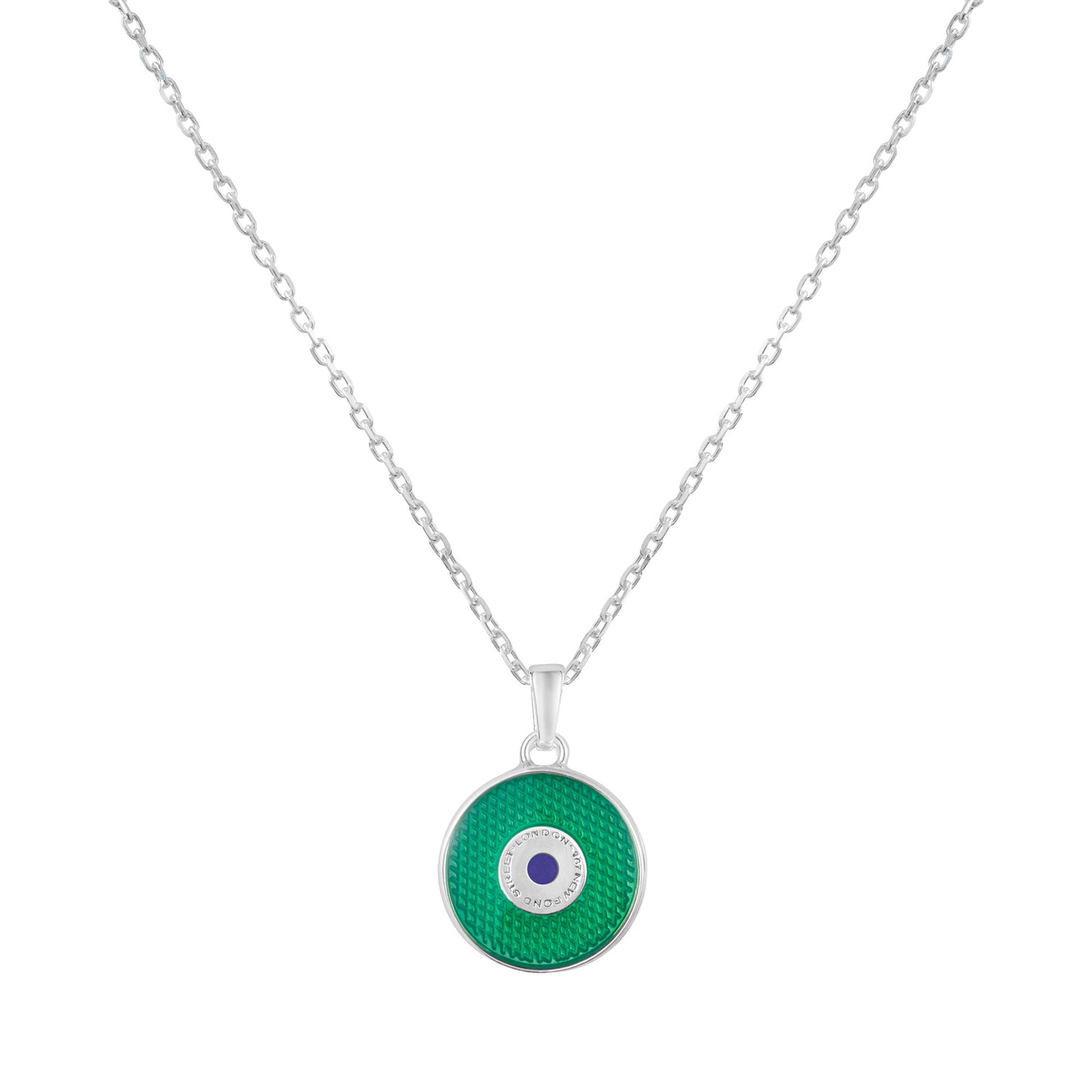 167 Button Enamel Pendant