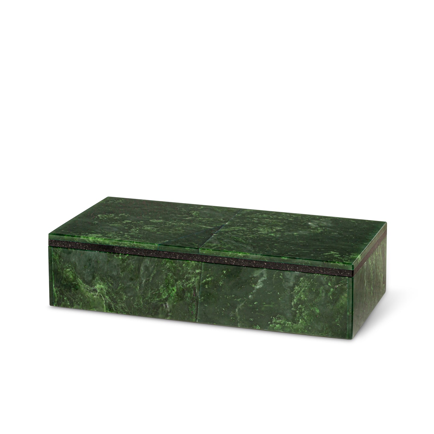 Large Nephrite Semi-Precious Stone Box