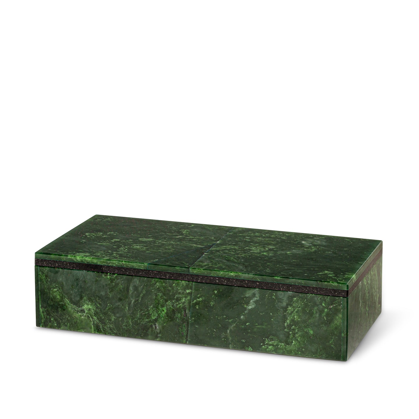 Large Nephrite Semi-Precious Stone Box