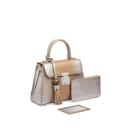 167 Mini Handbag in Crocodile