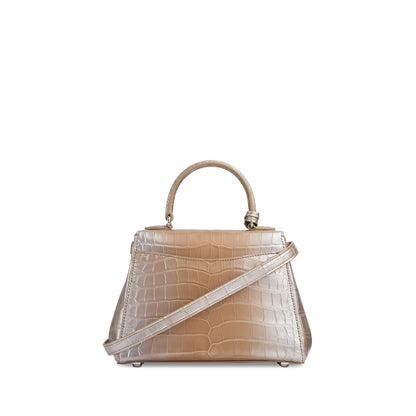 167 Mini Handbag in Crocodile
