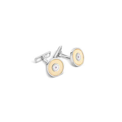 167 Cufflinks in Sterling Silver & Enamel