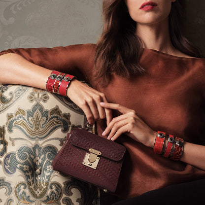 167 Micro Mini Handbag in Crosshatch & Soft Leather