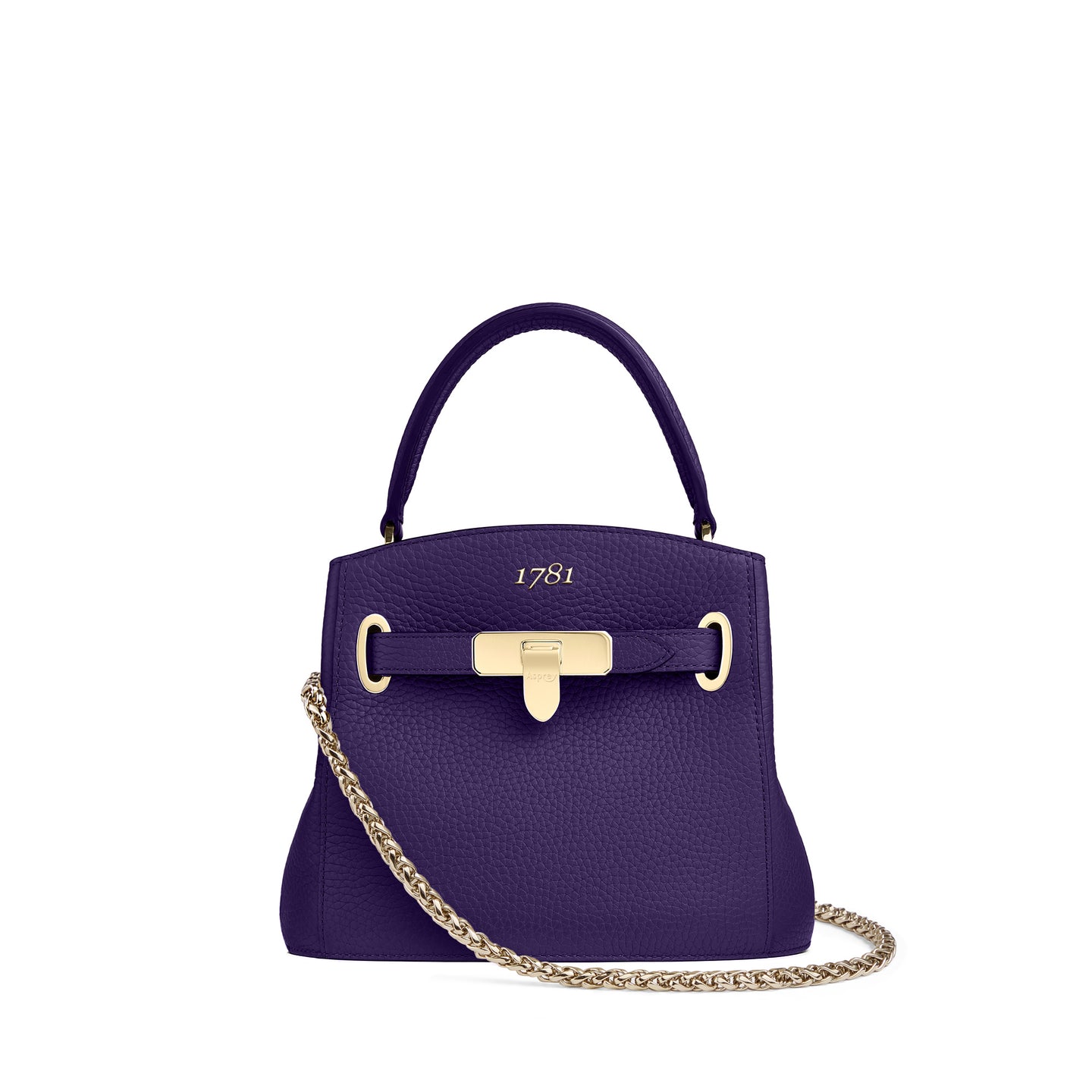 1781 Bucket Mini Handbag with Chain in Soft Grain Leather