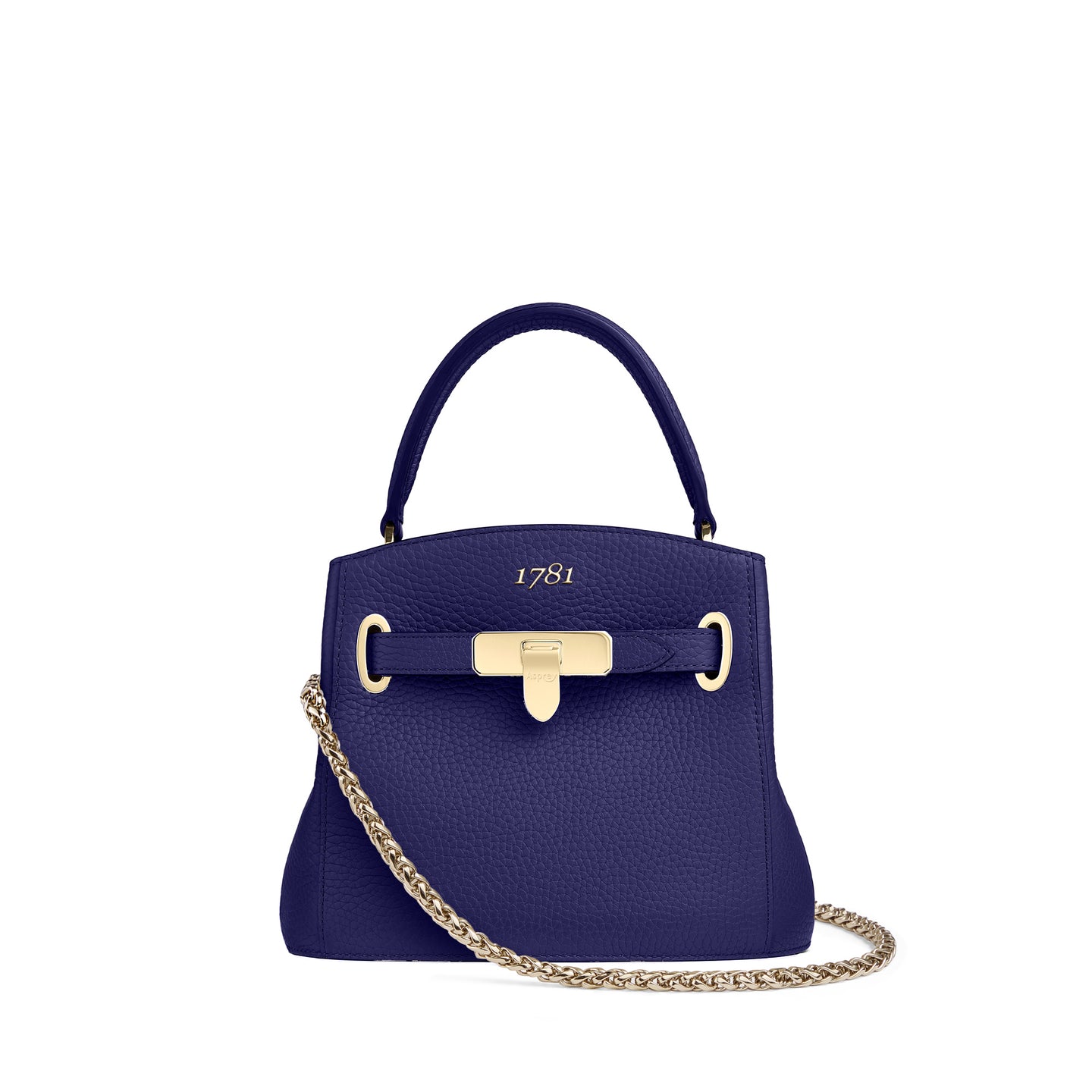 1781 Bucket Mini Handbag with Chain in Soft Grain Leather