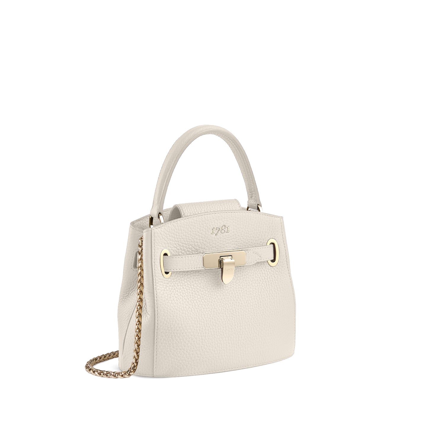 1781 Bucket Mini Handbag with Chain in Soft Grain Leather