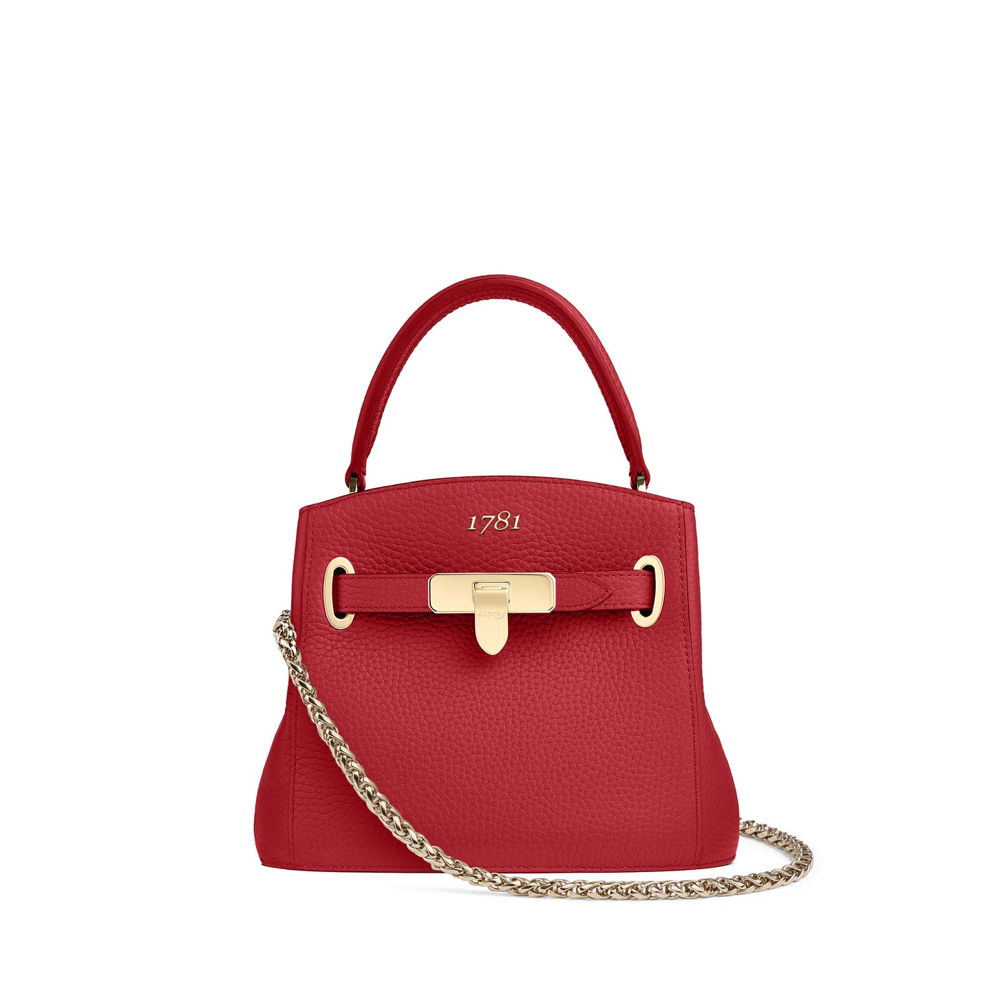 1781 Bucket Mini Handbag with Chain in Soft Grain Leather