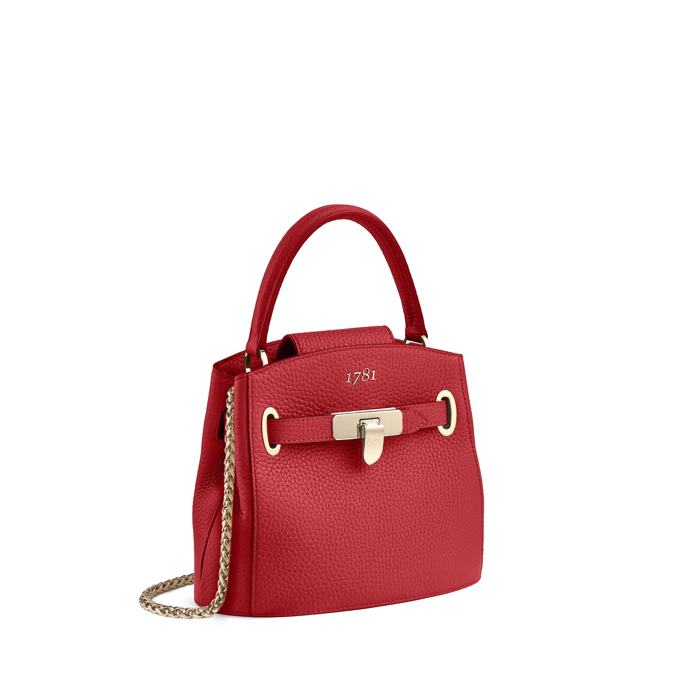 1781 Bucket Mini Handbag with Chain in Soft Grain Leather