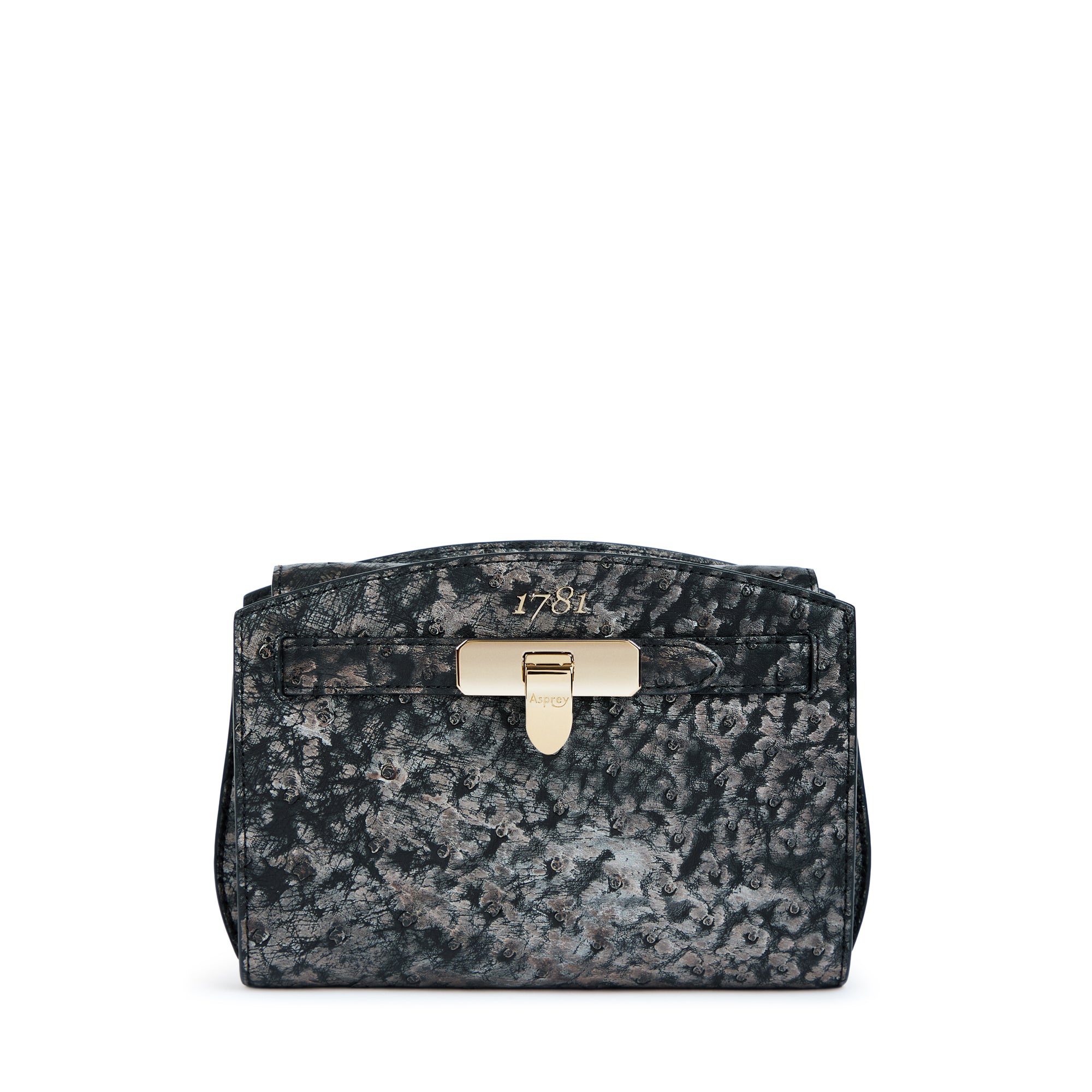1781 Pochette Metallic Handbag in Ostrich – Asprey London
