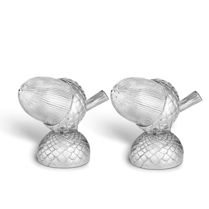 Acorn Salt & Pepper Shakers in Sterling Silver