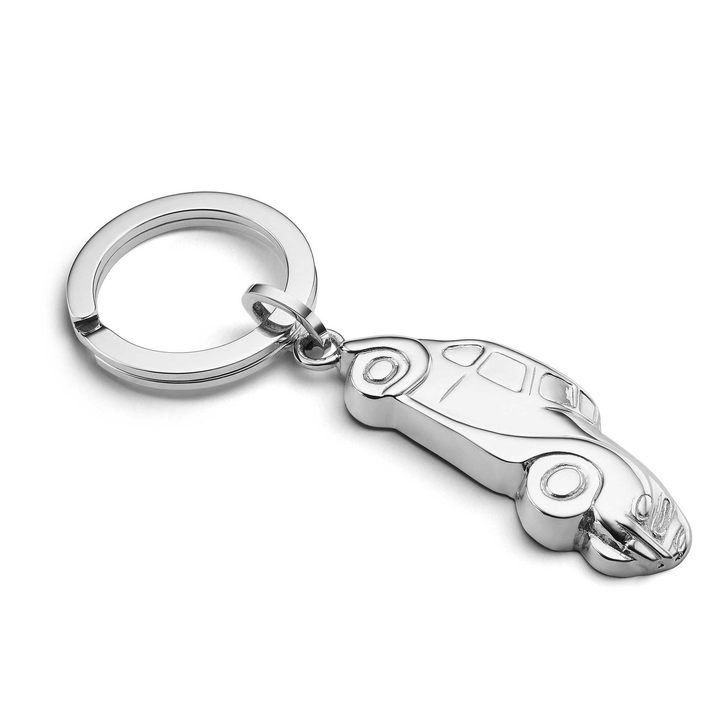 Car Key Ring in Sterling Silver