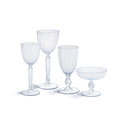 Murano Reticello Water Glass