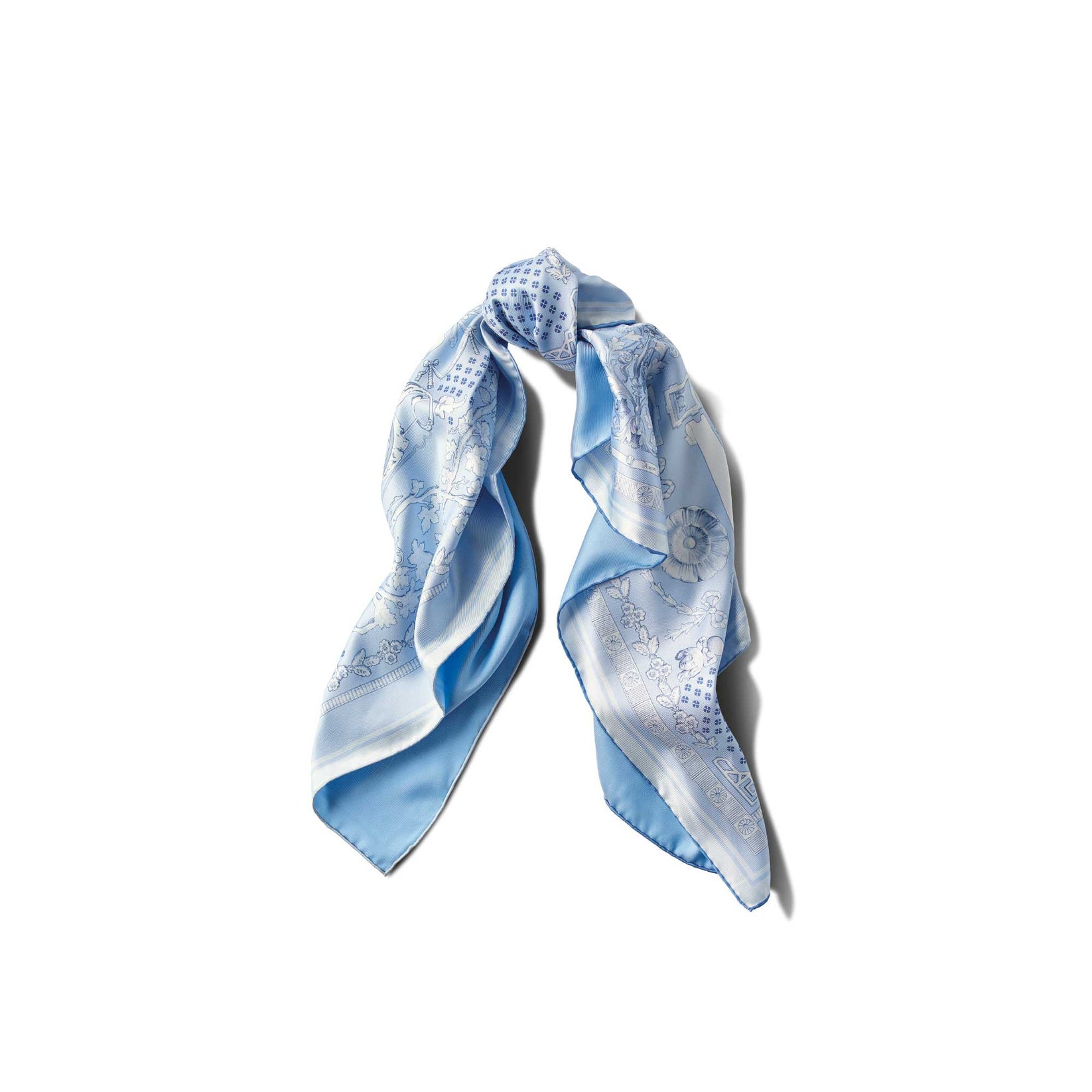 SQUARE SCARF 110 CM IN COLORFUL SILK VELEVET 389724