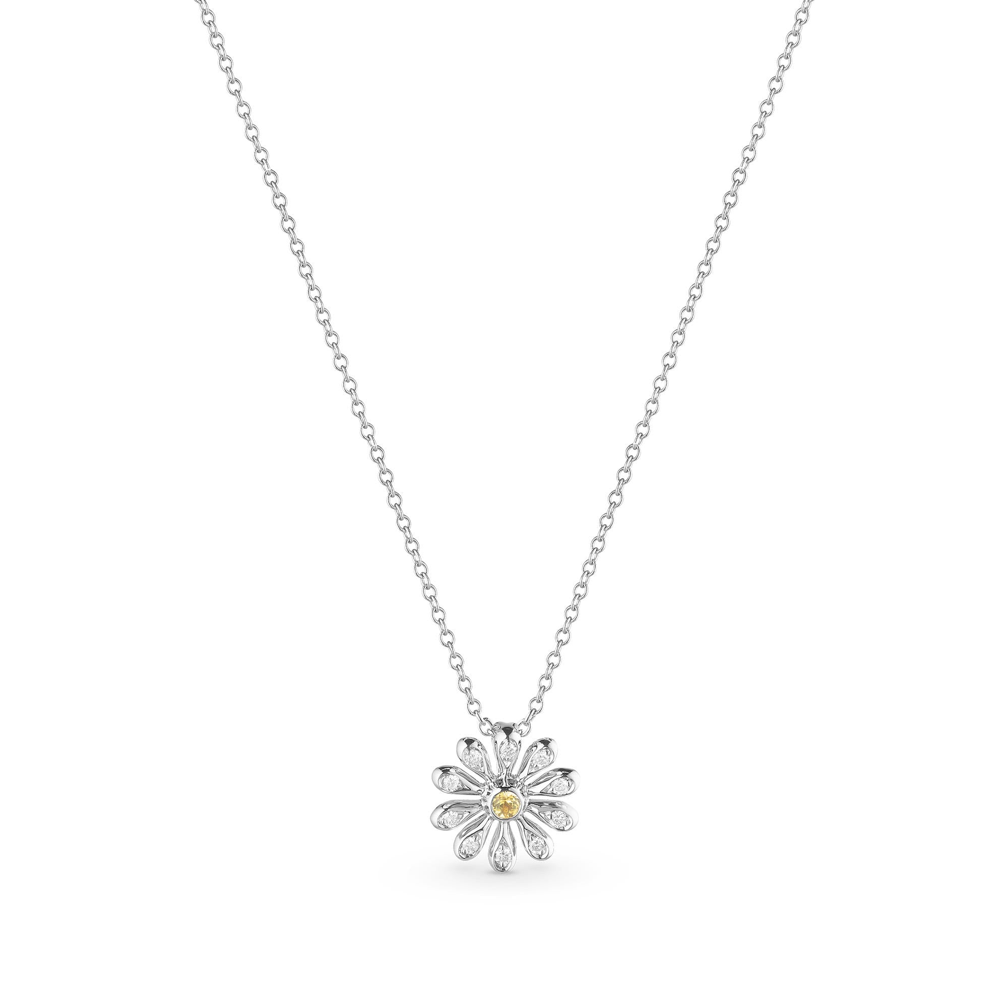 18ct White Gold Diamond Necklace - Ian Gallacher