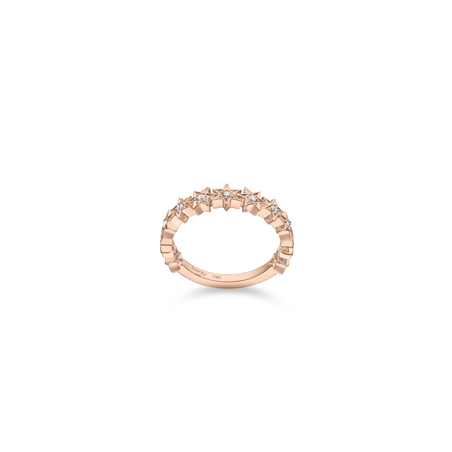 Cosmic Stargazer Ring in 18ct Rose Gold with Diamonds